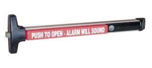 Detex V-40xEBxW Rim Panic Exit Device Standard Door Stile With Exit Alarm 36" Weatherproof